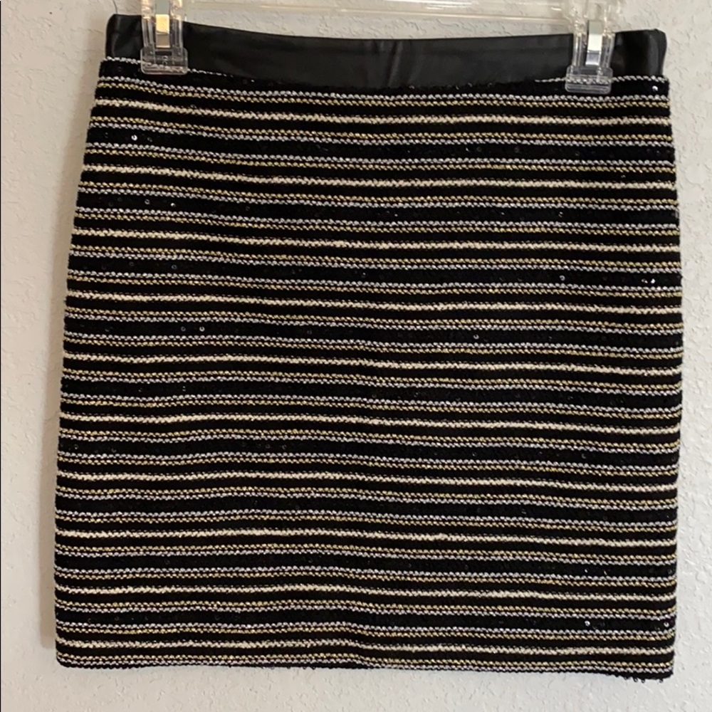 Sanctuary Knit Sequin Mini Skirt, Size XS